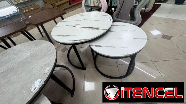 Mesa de centro doble