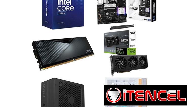 TORRE RTX 5060 8GB Core Ultra 5 225 🤩 ASRock B860 Pro RS Wifi – 16GB DDR5 – 850W 🆕 0km