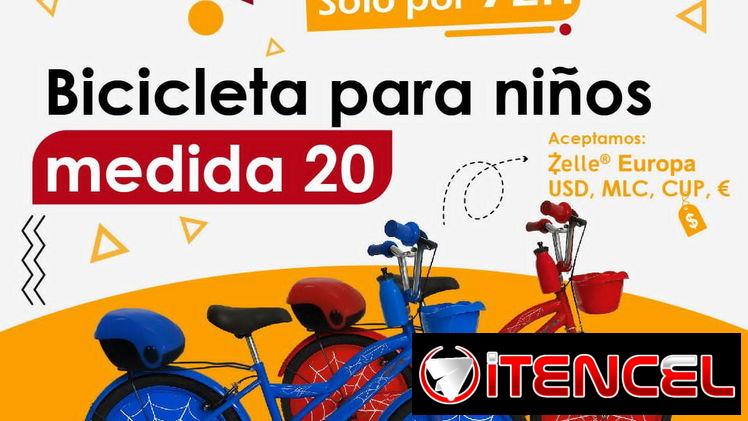 BICICLETA DE NIÑO / MEDIDA 16 / HAY MEDIDA 20 TAMBIEN / NUEVA