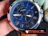 Reloj FOSSIL plataforma GRANT cronógrafo MOD. FS5151 cuarzo japonés caja: 44mm y manillas cuero legítimo, NUEVO EN CAJA.
