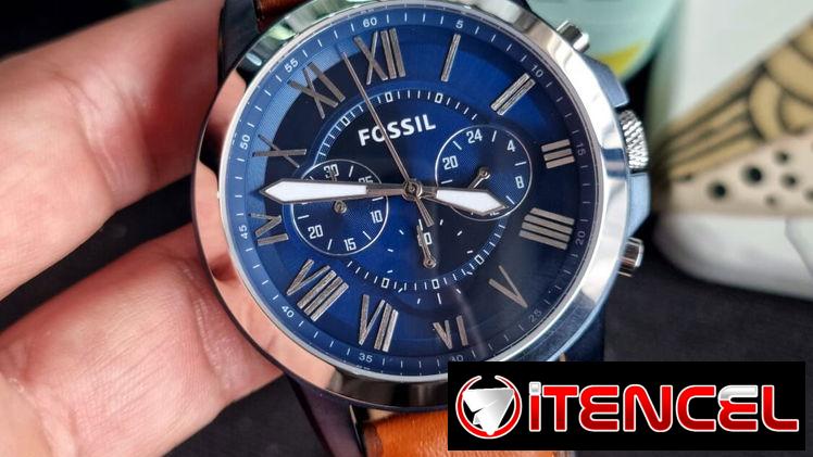 Reloj FOSSIL plataforma GRANT cronógrafo MOD. FS5151 cuarzo japonés caja: 44mm y manillas cuero legítimo, NUEVO EN CAJA.