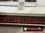 Mesa TV con chimenea Electrica