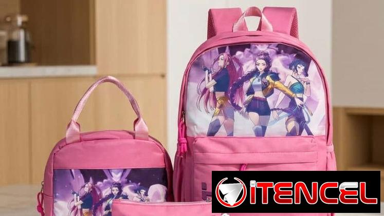 Mochila y merendero de las guerreras K-pop Huntrix