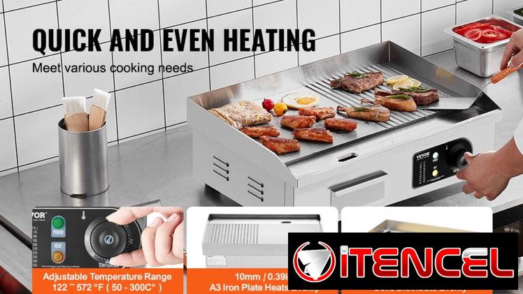Plancha Eléctrica ( plancha + grill ) Vevor