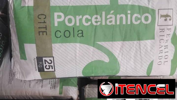 Cemento porcelanatico cola de 25 kg