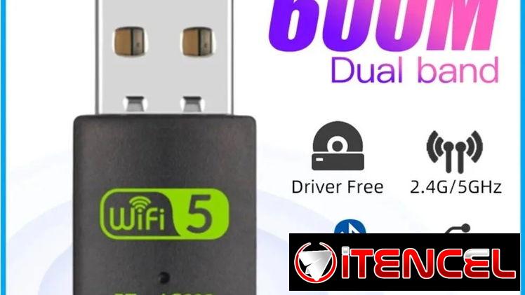 Adaptador WiFi + Bluetooth  – 2 en 1
