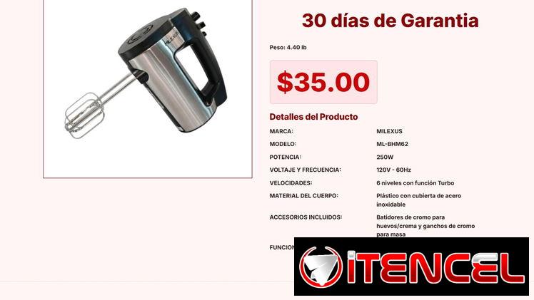 30 días de Garantia, Peso: 4.40 lb VPT#-0194