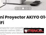 Mini Proyector AKIYO O1-WiFi. Compatible con Fire TV Stick y Chromcast
