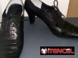 Zapatos Oxford negros de piel