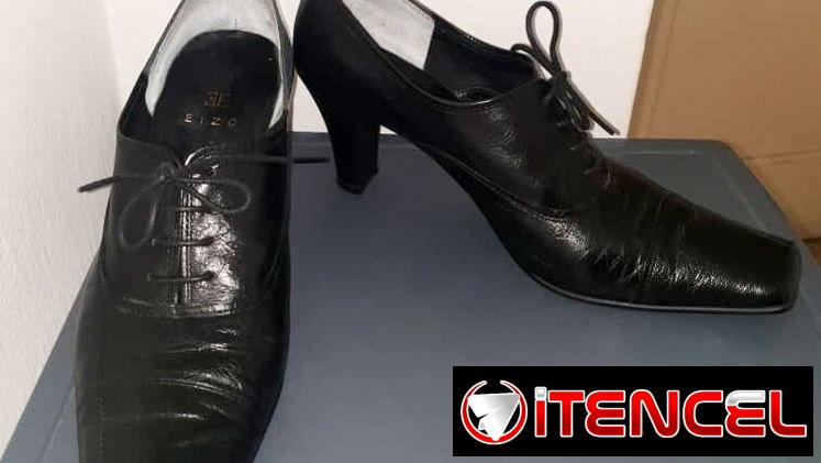 Zapatos Oxford negros de piel
