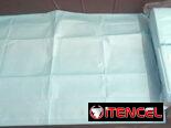 Sábanas desechables y Pampers.