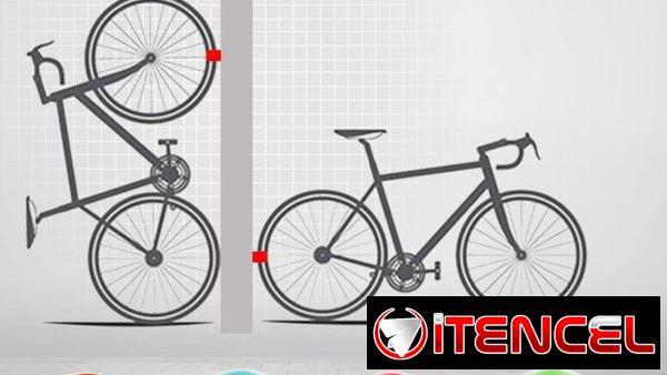 ⚪​ SOPORTE PARA BICICLETA DE RUTA ⚪​ — POSICIONA TU BICI EN EL PISO O PARED -⚪​  5.887.2360