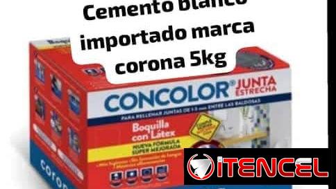 Cemento blanco importado la bolsa de 5kg llamar o x WhatsApp 58414273