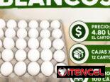 Venta de huevos blancos por cantidad