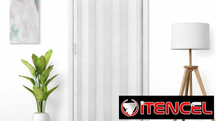 Puerta plegable tipo acordeon PVC + garantía de 7 días