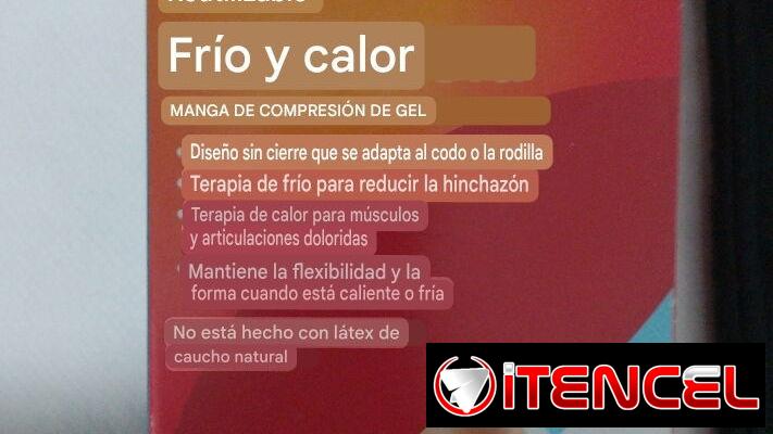 Manga de gel para frío y calor