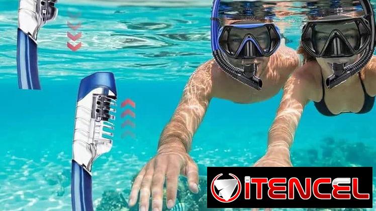 Juego de buceo , máscara de cristal templado y snorkel