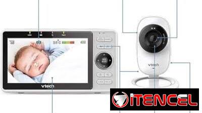 El monitor de vídeo HD Wi-Fi de VTech te permite estar cerca de tu bebé cuando estás de viaje o fuera de casa.