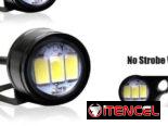 Luces led q parpadean estrobo se ponen en la base de los espejos en la moto