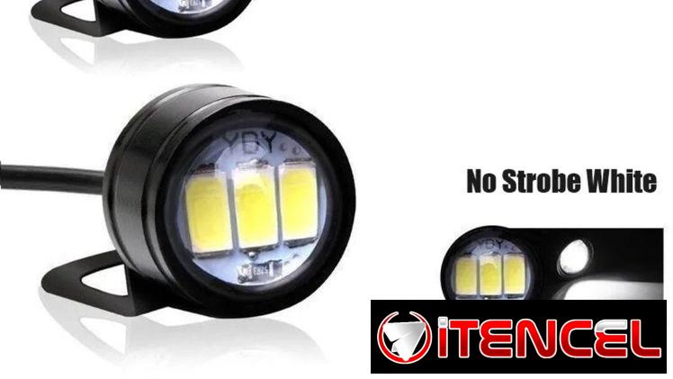 Luces led q parpadean estrobo se ponen en la base de los espejos en la moto
