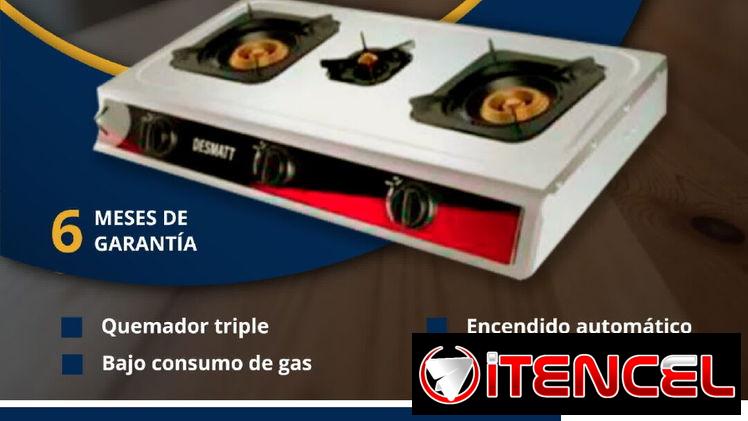 🔷 *COCINA DE GAS Marca Desmatt Quemador Triple* Forma de pago: 35 usd