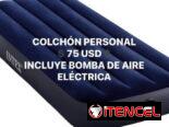 OFERTA DE COLCHÓN PERSONAL INFLABLE CON BOMBA DE AIRE ELÉCTRICA ‼️NUEVOS EN CAJA 📦