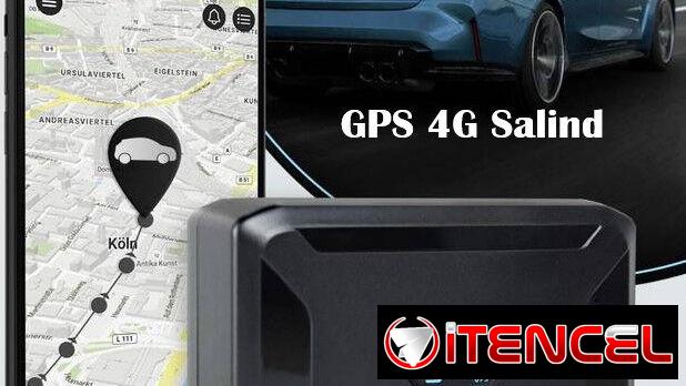 65USD GPS SALIND 4G de fácil uso compatible con ISO/Android tiene un imán para fíjalo en el vehículo