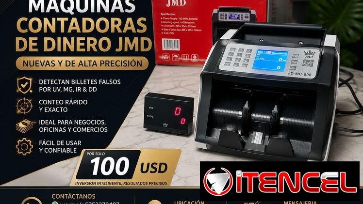 Máquinas para contar dinero marca JMD nuevas detección de billetes falsos fáciles de usar