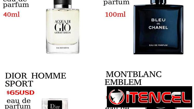 Perfumes originales comprados en Estados Unidos con etiqueta y numeración