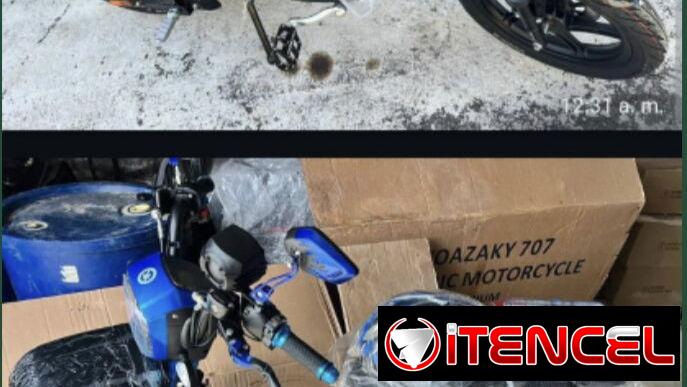 BICIMOTO YOAZAKY 707  ⚙️ESPECIFICACIONES:  • 3000W – 48V – 50 Ah • ⁠batería de litio antiexplosiva  • Hasta 120 km de au