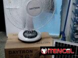 Ventilador Recargable 16 pulgadas Marca Daytron, Lámpara Led integrada y panel Solar precio $85 USD Transporte Incluido
