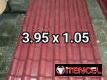 Tejas plasticas imitación colonial de buen grosor miden 3.95×1.05 y Tejas galvanizadas de 3.85×1.10 y 3.85x1mt