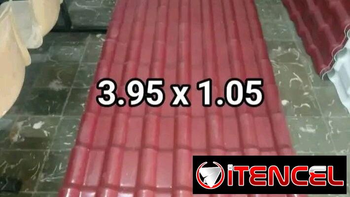 Tejas plasticas imitación colonial de buen grosor miden 3.95×1.05 y Tejas galvanizadas de 3.85×1.10 y 3.85x1mt