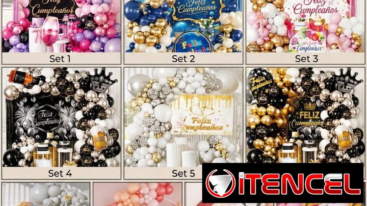 Set decorativos completos Feliz cumpleaños ✨️