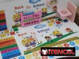 Set de escritorio escolar para niños, mesitas de estudio para niños