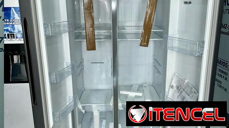 REFRIGERADOR TIPO SIDE BY SIDE, HISENSE 15.6 PIES DOBLE PUERTA, CONGELACIÓN Y REFRIGERACIÓN