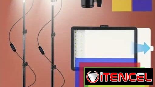 Tripode +panel Led 1.70 y 1.10 📌..