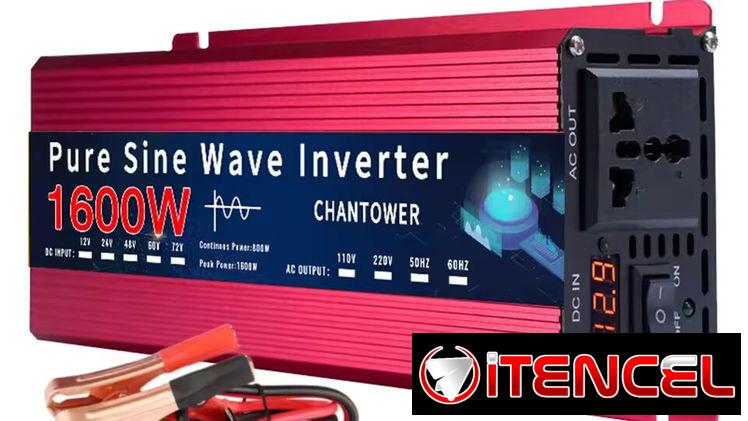 CHANTOWER 24V a 110V Pure Sine Wave Inverter 800W max continuos(1600WPico)