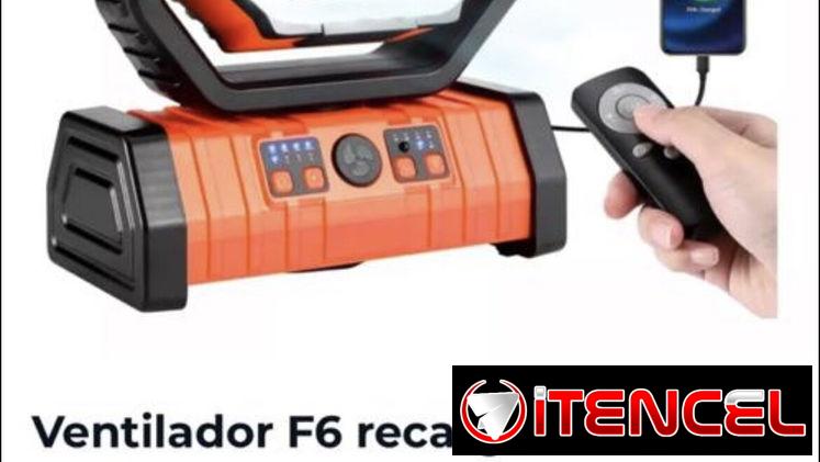 Ventilador F6 recargable