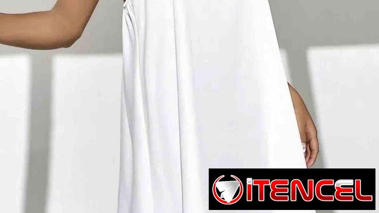 Vestido Sencillo Casual Blanco 52420333