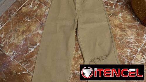 pantalones ancho de mujer beige, vaqueros juveniles, pantalones color piel, pantalonetas, pantalones rotos de mujer
