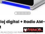 Reloj de escritorio con Radio AM/FM integrado