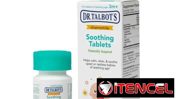 Tabletas calmantes de manzanilla para bebés con dentición 140 tab
