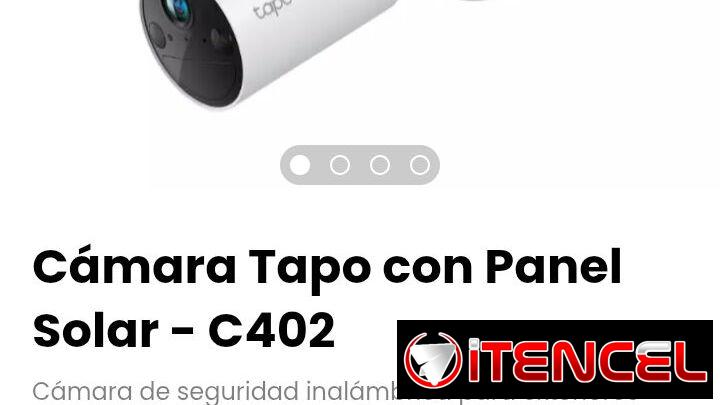 Cámara Tapo con Panel Solar – C402. Cámara de seguridad inalámbrica para exteriores con panel solar