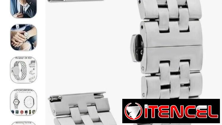 Manillas de acero inoxidable para Galaxy Watch 4,5,6 y 7de 20 mm.