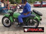 Moto Ural en perfectas condiciones. Reparada, chapisteada y pintada. Contacto por whatsapp a traves del 52701077