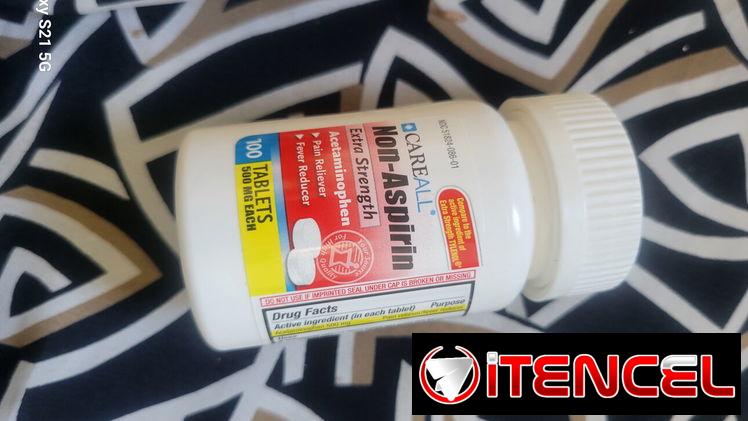 Aspirina de 500 mg con paracetamol