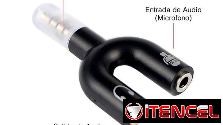 Divisor de audio 3.5mm Micrófono Audífonos. Nuevos. De un plot macho a 2 plot hembra. 52759786.