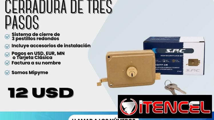 📌 CERRADURA DE TRES PASOS  💰 Precio: 12 USD
