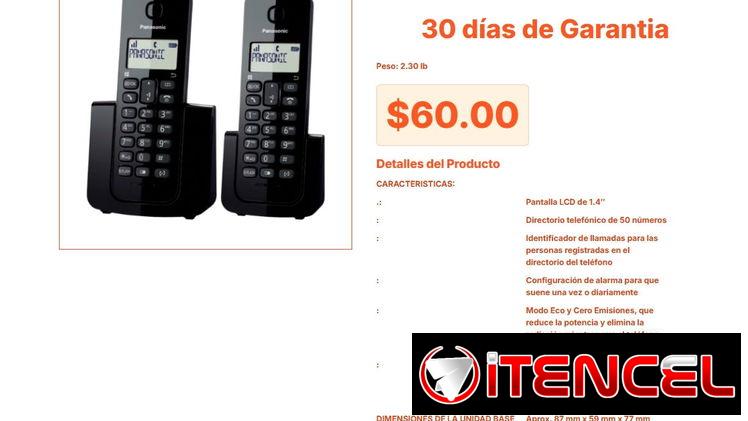 Panasonic KX-TGB112LAB Dúo con Modo Eco para Larga Duración de Batería VPT#-0305